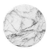Varavara 14.75" Contemporary Modern Marble Glaze Drum Indoor/Outdoor Garden Stool - JONATHAN Y