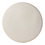 Clara 17.5 in. Modern Minimalist Grid Hourglass Ceramic Indoor/Outdoor Garden Stool and Accent Table - Matte Cream