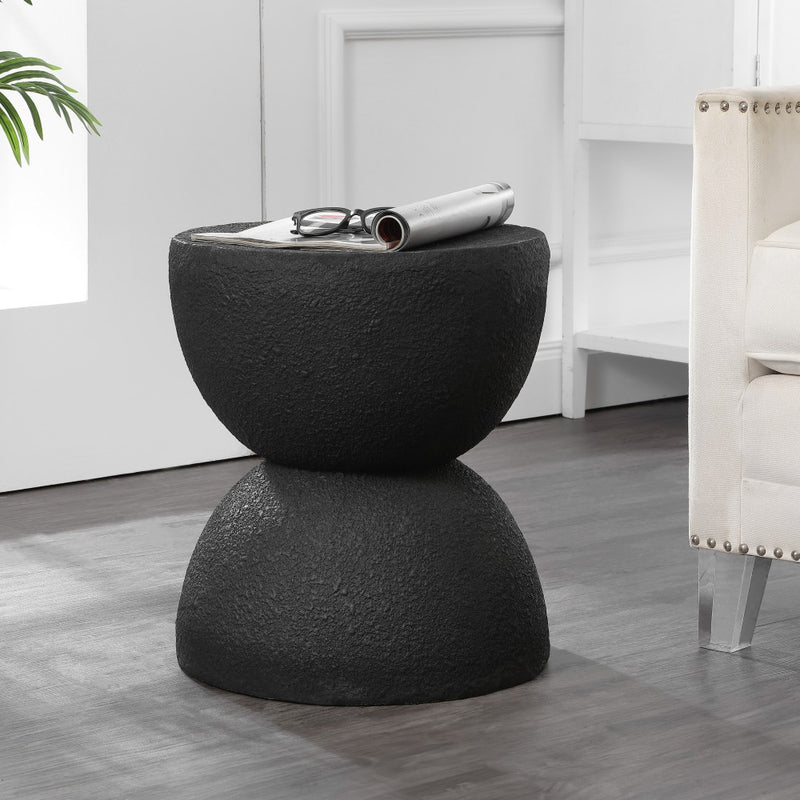 Greta 18" Mid-Century Modern Drum Accent Table