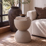 Greta 18" Mid-Century Modern Drum Accent Table
