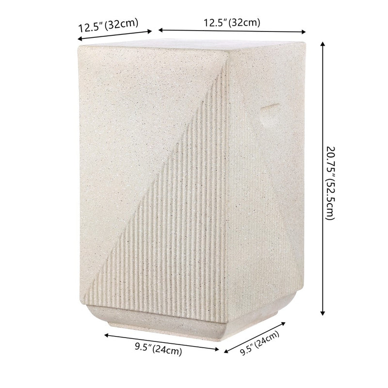 Adrian 20.75" Contemporary Minimalist Square Accent Table - JONATHAN Y