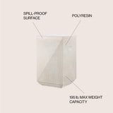 Adrian 20.75" Contemporary Minimalist Square Accent Table - JONATHAN Y