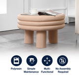Rashida 13.5" Contemporary Minimalist Curvy Low Accent Table