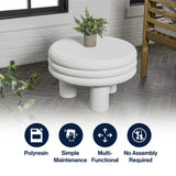 Rashida 13.5" Contemporary Minimalist Curvy Low Accent Table