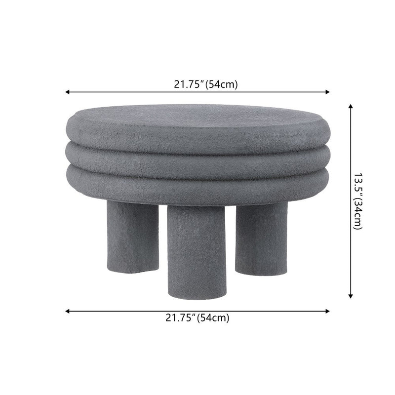 Rashida 13.5" Contemporary Minimalist Curvy Low Accent Table - JONATHAN Y