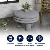 Rashida 13.5" Contemporary Minimalist Curvy Low Accent Table