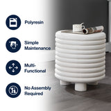 Evans 18" Minimalist Modern 3-Legged Drum Accent Table