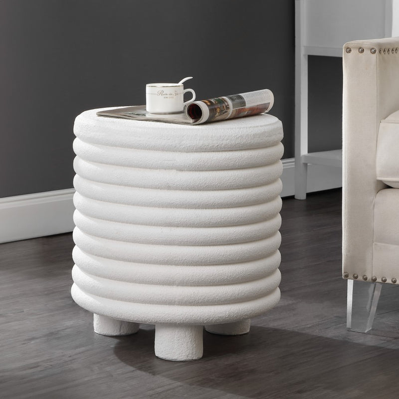 Evans 18" Minimalist Modern 3-Legged Drum Accent Table - JONATHAN Y