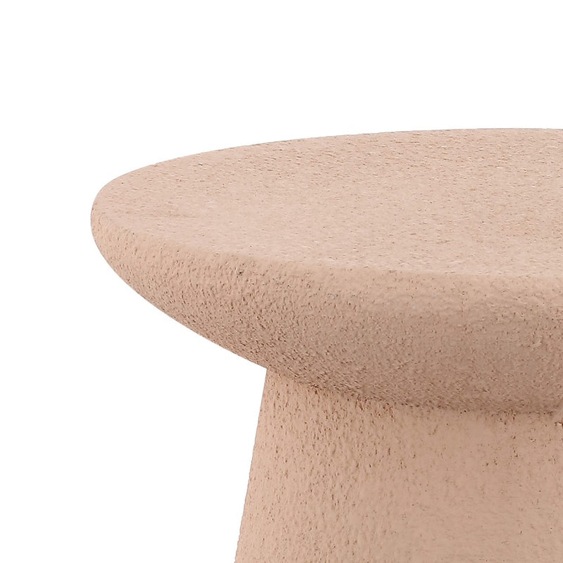 Hollie 18" Minimalist Modern Drum Accent Table Pedestal
