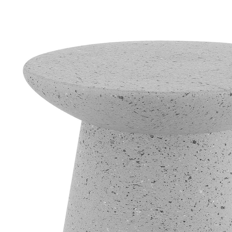 Hollie 18" Minimalist Modern Drum Accent Table Pedestal