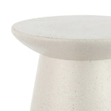 Hollie 18" Minimalist Modern Drum Accent Table Pedestal