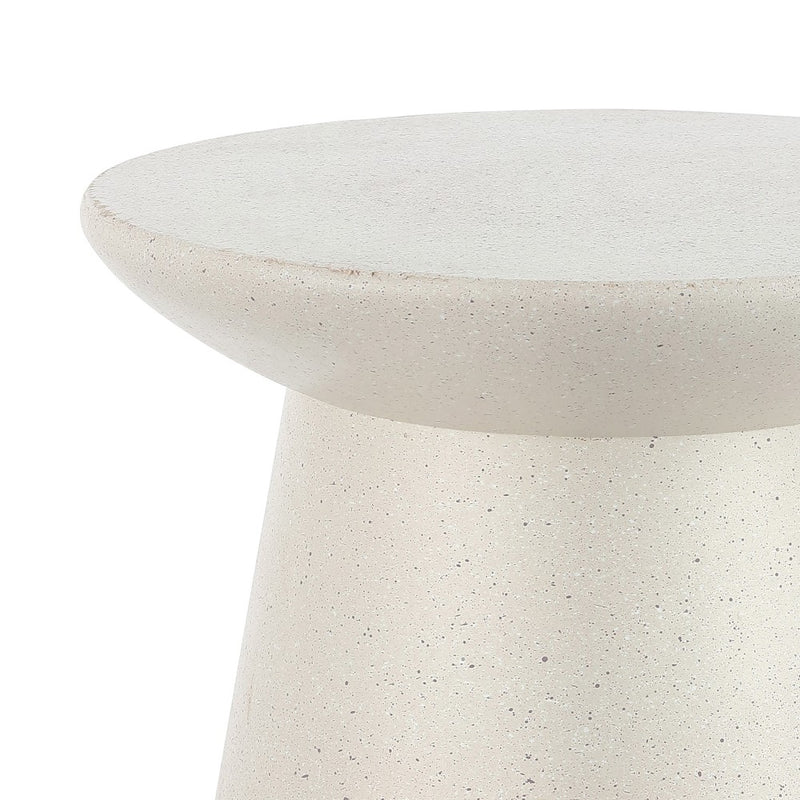 Hollie 18" Minimalist Modern Drum Accent Table Pedestal