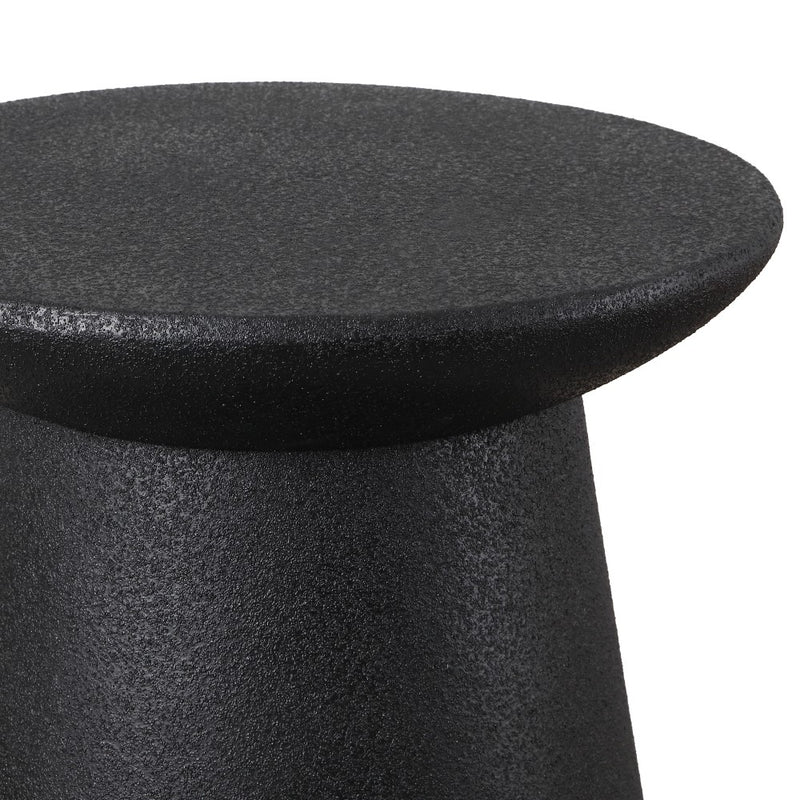 Hollie 18" Minimalist Modern Drum Accent Table Pedestal