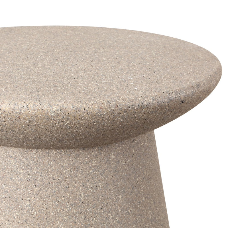 Hollie 18" Minimalist Modern Drum Accent Table Pedestal