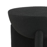 Brady 16.25" Minimalist Modern Drum Indoor/Outdoor Accent Table