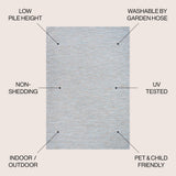 Ethan Modern Flatweave Solid  Area Rug