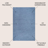 Ethan Modern Flatweave Solid  Area Rug