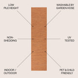 Ethan Modern Flatweave Solid  Area Rug