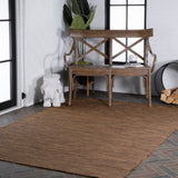 Ethan Modern Flatweave Solid  Area Rug