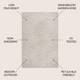 Ethan Modern Flatweave Solid  Area Rug