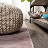 Ethan Modern Flatweave Solid  Area Rug