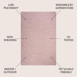 Ethan Modern Flatweave Solid  Area Rug