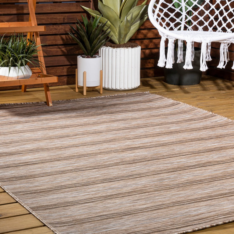 Bo Modern Farmhouse Wide Stripe Area Rug
