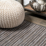 Finn Modern Farmhouse Pinstripe  Area Rug