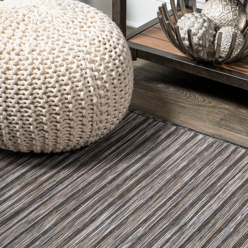 Finn Modern Farmhouse Pinstripe  Area Rug