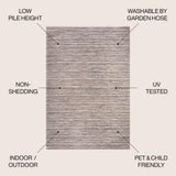 Finn Modern Farmhouse Pinstripe  Area Rug