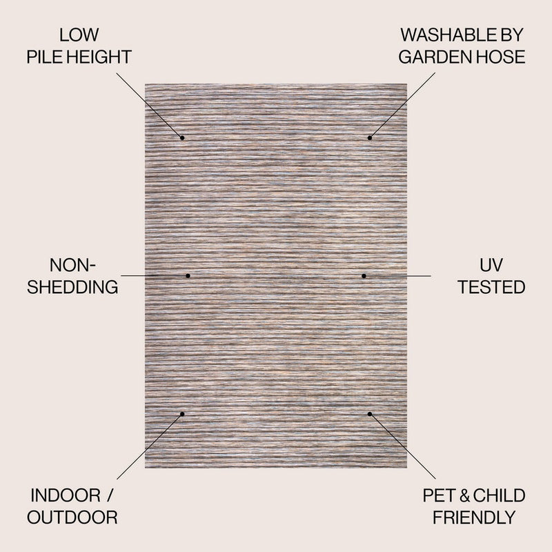 Finn Modern Farmhouse Pinstripe  Area Rug
