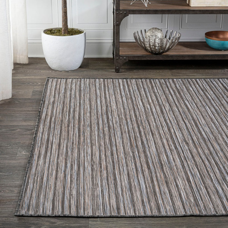 Finn Modern Farmhouse Pinstripe  Area Rug