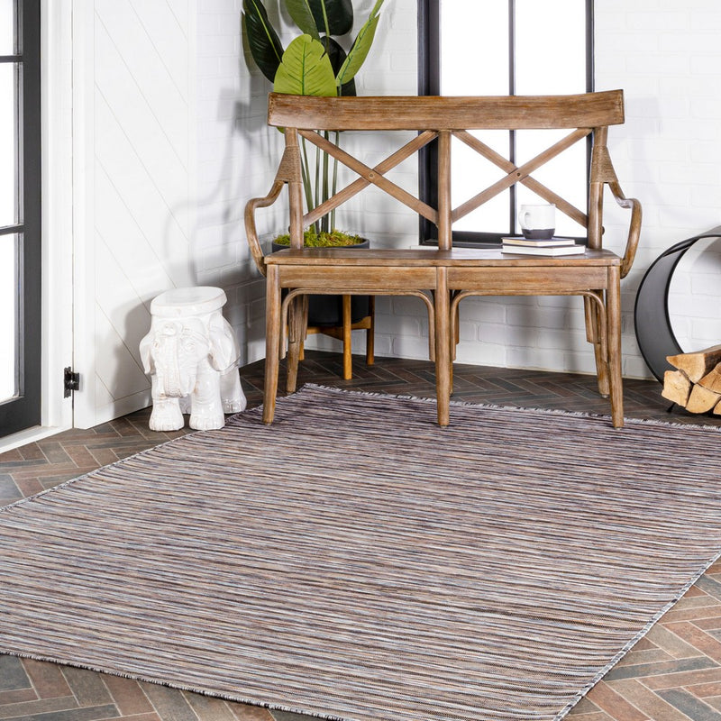 Finn Modern Farmhouse Pinstripe  Area Rug