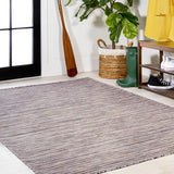 Finn Modern Farmhouse Pinstripe  Area Rug