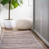 Finn Modern Farmhouse Pinstripe  Area Rug