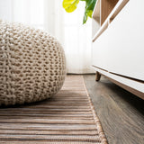 Finn Modern Farmhouse Pinstripe  Area Rug