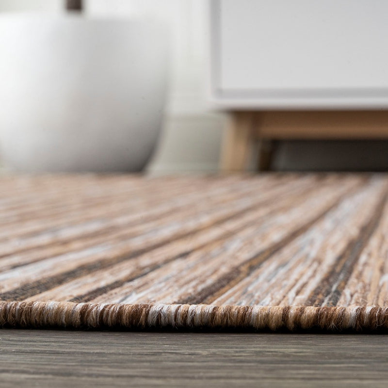 Finn Modern Farmhouse Pinstripe  Area Rug