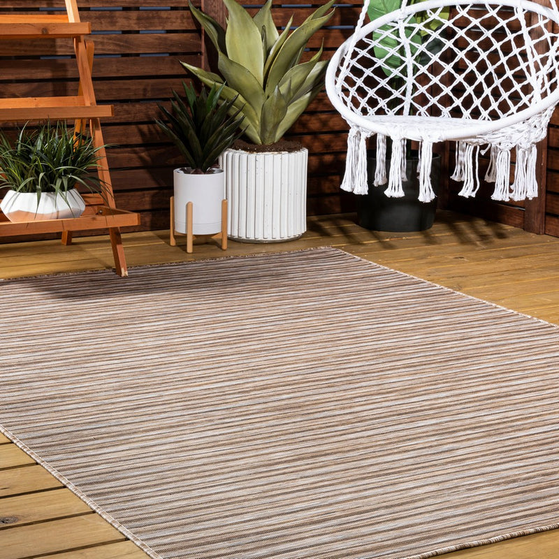 Finn Modern Farmhouse Pinstripe  Area Rug