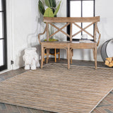 Finn Modern Farmhouse Pinstripe  Area Rug
