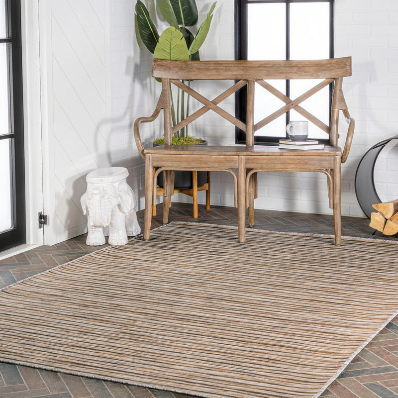 Finn Modern Farmhouse Pinstripe  Area Rug