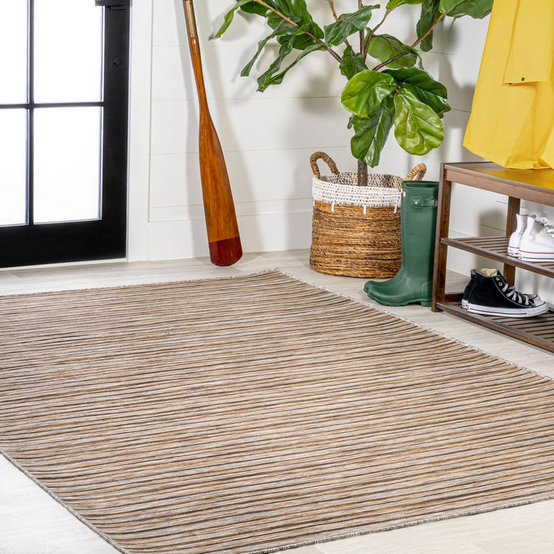 Finn Modern Farmhouse Pinstripe  Area Rug
