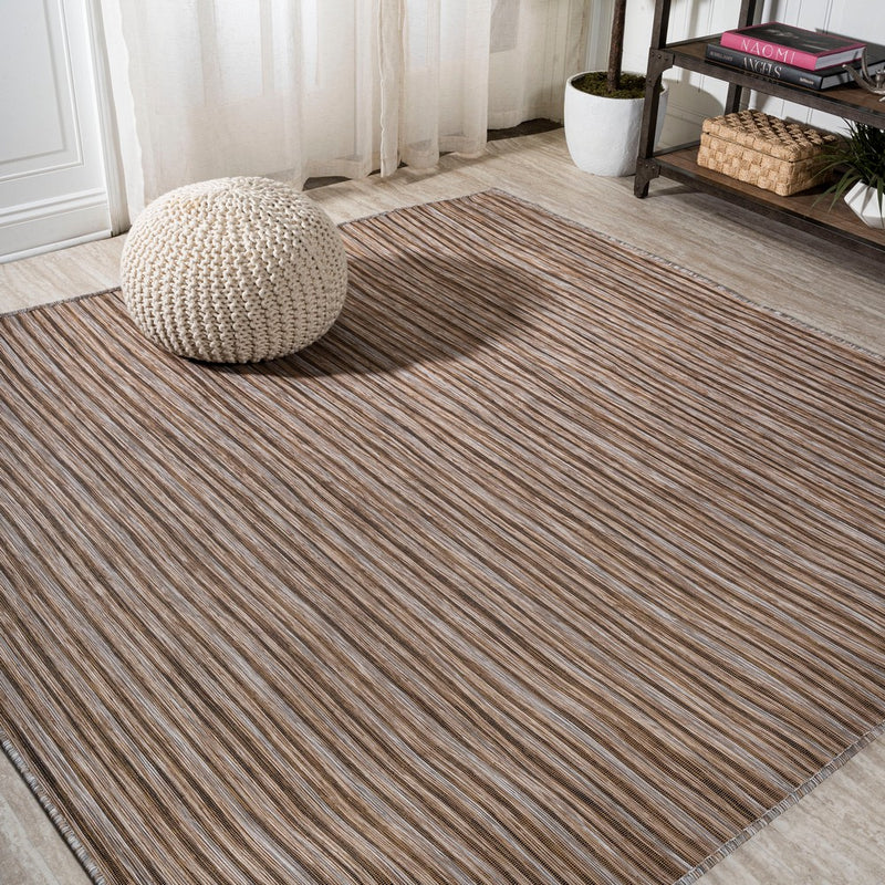 Finn Modern Farmhouse Pinstripe  Area Rug