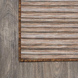 Finn-2 Modern Farmhouse Pinstripe  Area Rug
