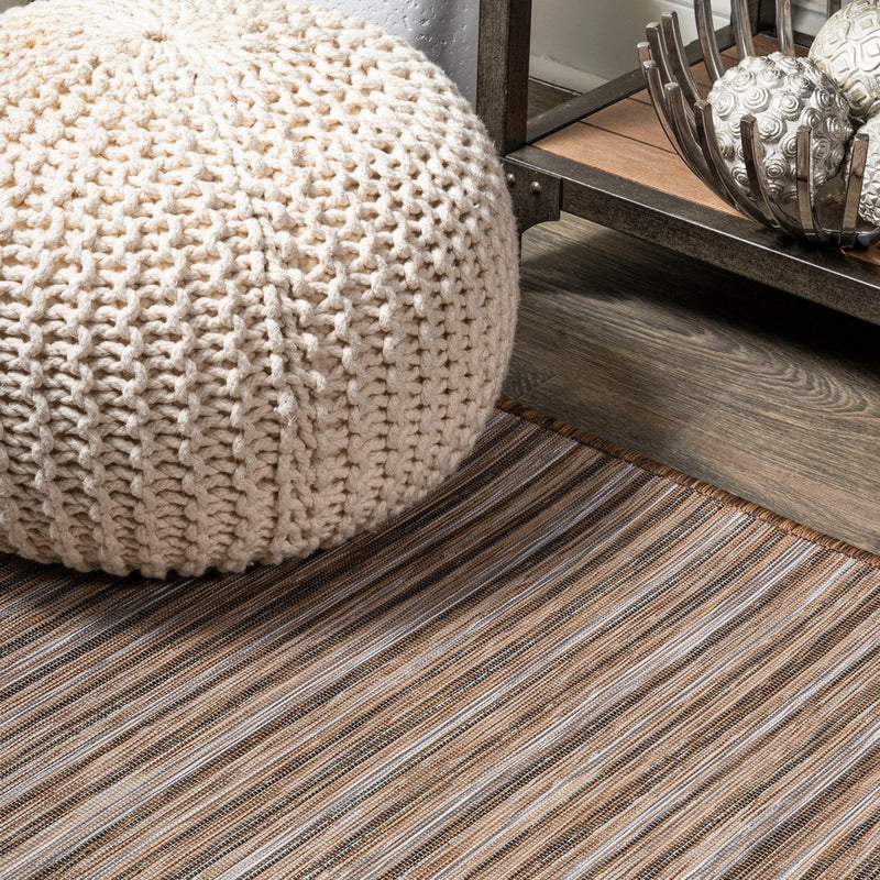 Finn-2 Modern Farmhouse Pinstripe  Area Rug