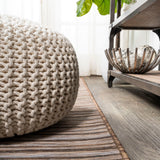 Finn-2 Modern Farmhouse Pinstripe  Area Rug