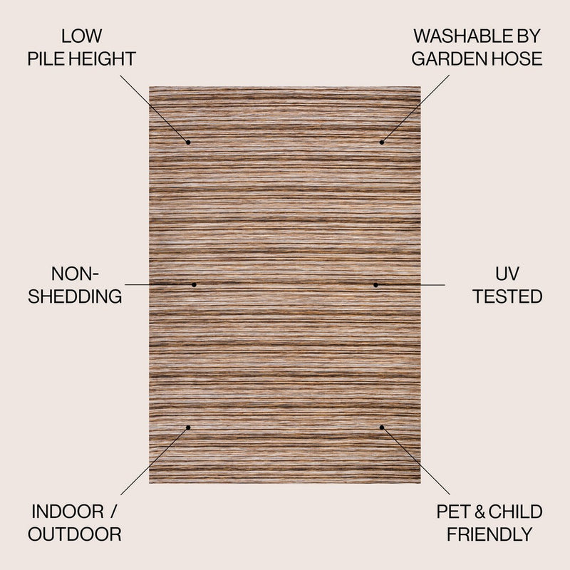 Finn-2 Modern Farmhouse Pinstripe  Area Rug