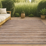 Finn-2 Modern Farmhouse Pinstripe  Area Rug