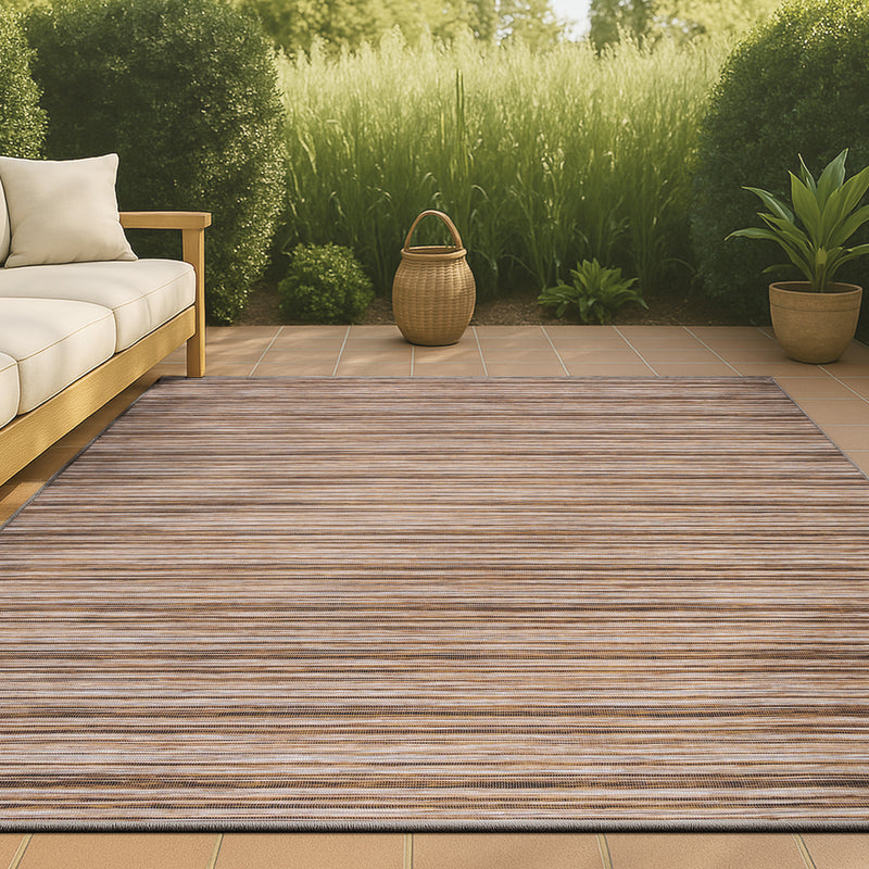 Finn-2 Modern Farmhouse Pinstripe  Area Rug