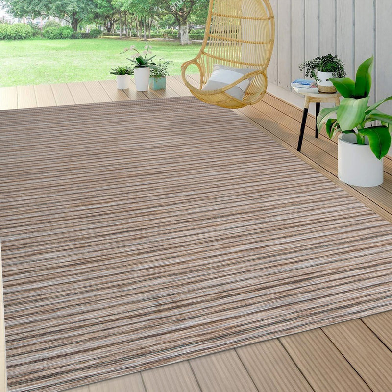 Finn-2 Modern Farmhouse Pinstripe  Area Rug
