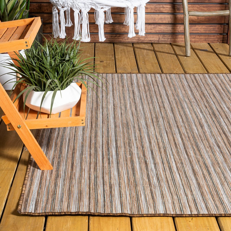 Finn-2 Modern Farmhouse Pinstripe  Area Rug